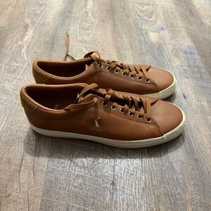 Polo Ralph Lauren Men's Longwood Brown Suede Sneakers size 10.5